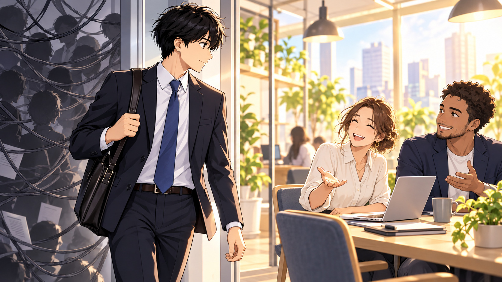 しがらみから離れ、新しい仲間との出会いへ進む主人公